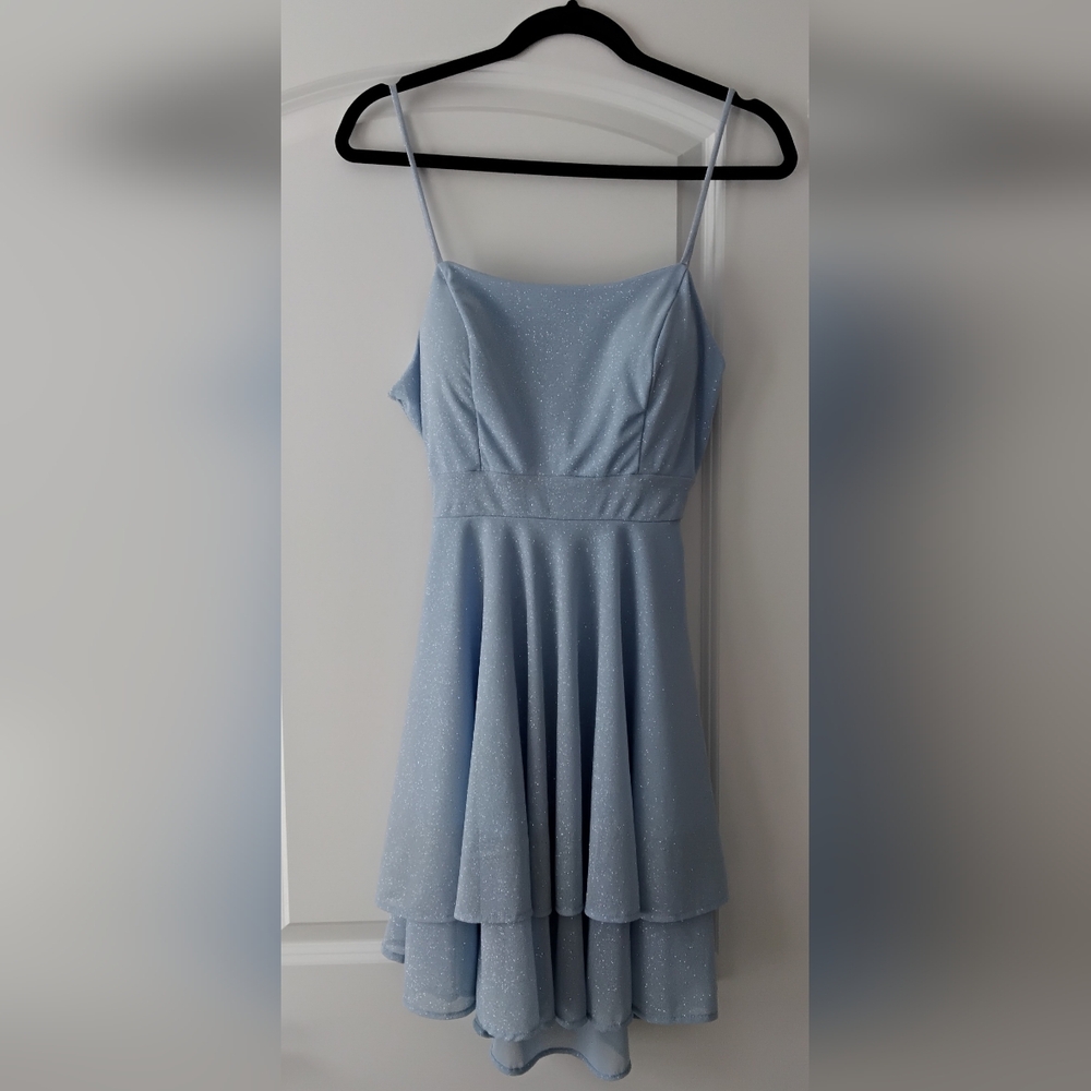 Ara Usa Light Blue Layered Midi Dress